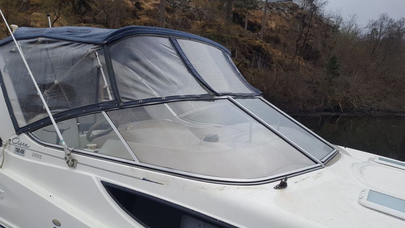 Vindskjerm båt