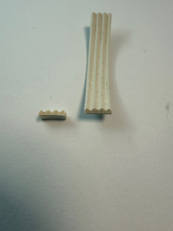 Hvit nordsjølist, 2x8mm 